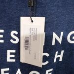 Milly NWT  M/L Resting Beach Face navy sweater Photo 2