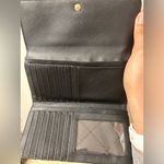 NWOT Michael Kors Jet Set Travel Large Trifold Wallet Leather Black with Gold Photo 2