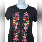 Umgee  “Beach Please” Embroidered T-Shirt Cover-Up Mini Dress Size Small Photo 2