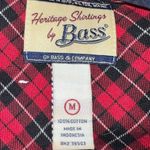 Bass heritage shirting red tartan plaid button up blouse Size M Photo 6