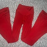 Aerie cross waist red flare leggings Photo 0