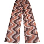 Princess Polly Multicolor Wave Stretch 70s Flare Pants Women's Size 0 | 73-4 Photo 1