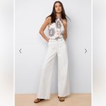 Johnny Was  The Braided Wide Leg Jeans White 30 Photo 1
