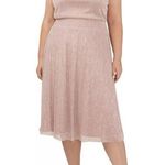 Womens midi Dress blush Pink 1X flutter sleeves MSK Photo 0