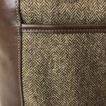 Coach Vintage  Bleeker Brown Tweed Herringbone and Leather Tote Shoulder Bag 9961 Photo 15