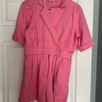 Day + Moon Pink Denim Romper Size M Photo 0