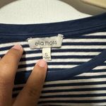 Ella Moss  Navy and White Striped Top Photo 2