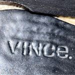 Vince Sophie Black Leather Wedge Espadrille Sandals Photo 6