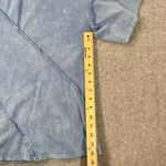 Fantastic Fawn Acid Wash Short Sleeve Tee Shirt Women Small Blue Stitched Detail Photo 4