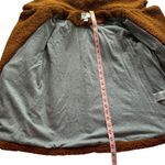 Anthropologie MARRAKECH Sz S Women's Brown Fuzzy Sherpa Moto Jacket Photo 11