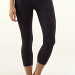 Lululemon  Wunder Under Crop Leggings Beautiful Baroque Deep Zinfandel Photo 0