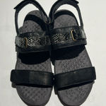 Soft Walk Black Leather Adjustable Sandals Size 5M. B61 Photo 0