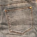 Chico's  So Slimming Girlfriend Slim Leg Beaded Fringe Hem Ankle Jeans Size 6T Photo 11