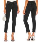 AGOLDE  Toni Mid Rise Straight Jeans in Feral Black 27 Photo 2