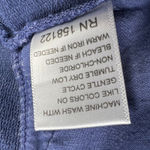 APNY Acid Wash Blue Embroidered Sleeve Lace Neck Boho Sweatshirt Size S Photo 11