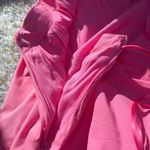 Karlie  Poplin Knot Cut-Out Maxi Dress. Size: Large. Color: Hot Pink. Photo 9