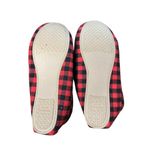 SO  Moccasin Shoes Womens Size 7-8 Medium Buffalo Plaid Faux Fur Slippers Cozy Ho Photo 4