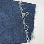 American Eagle  Stretch Low Rise Baggy Wide Leg Jeans Raw Hem Size 8 Short Grunge Photo 7