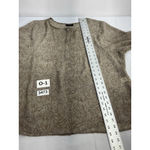 Apostrophe Womans Woman Size 2XL Brown Beige Long Sleeve Pullover Sheer Blouse Photo 5