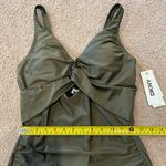 DKNY Women's Shirred Keyhole Detail One-Piece Y2K Swimwear Photo 5