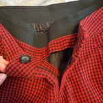 ZARA red & black wool blend Gingham Shorts women’s size 28 Photo 8
