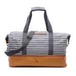 DSW Navy Striped Weekender Travel Bag New w/Tag Photo 0