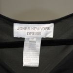 Jones New York Vintage  100% Silk Midi Dress Black Size 16 Photo 7