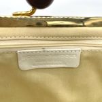 Roberta Gandolfi Vintage Yellow Polka Dot Mini Purse Gold Photo 4