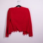 IRO Shavani Cotton Woven Knit Open Front Fringe Edge Hem Open Blazer Jacket XS Photo 3