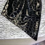Alexander Wang Asymmetric Croc-Effect Patent-Leather Mini Skirt In Black Photo 5