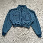 Free People  FP Movement Forty Love Jacket in Caribbean Coast Combo Cropped Sz M Photo 3