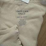 American Eagle AE V-Neck Cropped Waffle T-Shirt, NWT! Photo 3