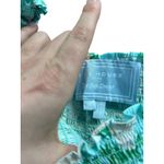 Hill House Home The Nap Dress Floral Puff Sleeve Smocked Square Neck M Blue Size M Photo 5