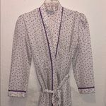 Vintage Floral Robe White and Purple Size undefined Photo 1