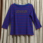 Talbots  Joyeux Beaded Stripe Tee Photo 0