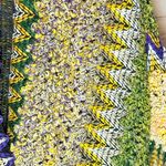 Multicolor Knit Wrap with Tassels Green Photo 1