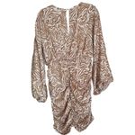 Revolve Song of Style Weston Mini Dress in Zebra Multi Size XL Tan Photo 6