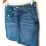 VTG Y2K Polo Ralph Lauren Carolyn Blue Denim Mini Skirt Cotton Jean Style Sz 6 Photo 4