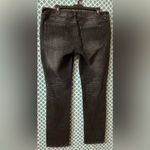 CAbi  Black Slim Boyfriend Jeans dark wash distressed women’s size 12 Photo 8