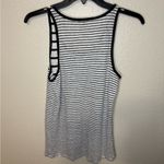 Vince Black and White Striped linen Tank Top size S Photo 3