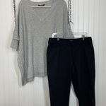 Vera Wang St. John’s Bay & Simply Vera Oversized Pullover Sweater & Cropped Pants Set 14 Photo 0