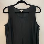 J‎ Jill Women's Black Linen Sleeveless Summer Casual Pockets Midi Dress Size M Size M Photo 5