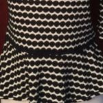 Max Studio - Black and white peplum top Photo 3