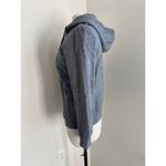DELIAS Hooded Sweatshirt Womens Sz XL Grey Full Zip Mid Weight 90s Gray Photo 3