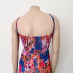 City Chic [] Blue Purple Abstract Floral Print Stained Glass Maxi Dress Sz 20 / L Photo 4