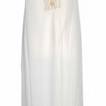 Vintage 70s Sheer White Lace Trim Maxi Nightgown Made In USA Eternal Romantic Size M Photo 0