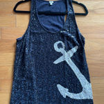 J.Crew Sequin Anchor Tank Top Photo 0