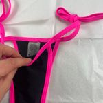 Mermaid LG Black Hot Pink Bikini Thong Bikini Bottom  Photo 3