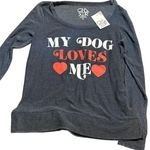 Chaser  Super Cozy Long Sleeve with My Dog Loves, Size M New with Tag Photo 0