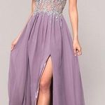 PromGirl Mauve Long Prom Dress  Photo 0